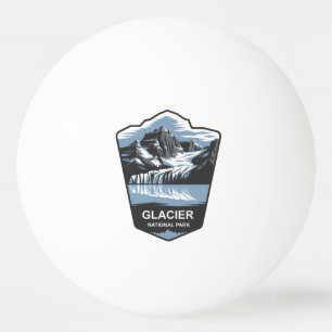 Balle De Ping Pong Emblem du parc national des Glaciers