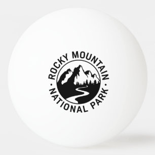 Balle De Ping Pong Emblem du parc national des Rocheuses