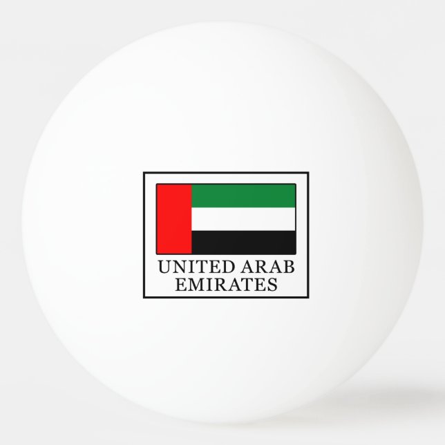Balle De Ping Pong Émirats arabes unis (Devant)