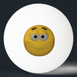 Balle De Ping Pong émoticône de sourire de 3D Stlyle<br><div class="desc">L'émoticône a voulu jouer le ping-pong mais de non cette façon :) toujours,  il sourit. :) vous pouvez choisir entre beaucoup d'expressions. Visitez ma collection d'émoticônes pour les voir chez https://www.zazzle.com/collections/emoticons-119395163831178142</div>