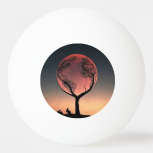 Balle De Ping Pong Ensemble de Cornhole Paysage Dramatique d'Arbre au