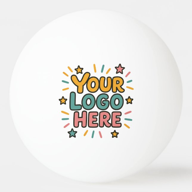 Balle De Ping Pong Entreprise, Société, Votre Logo Ici (Devant)
