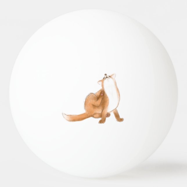 Balle De Ping Pong Épingler le renard (Devant)