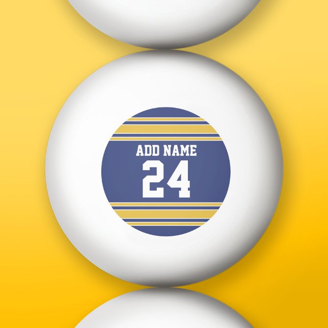 Balle De Ping Pong Équipe Jersey avec nom et numéro personnalisés (Custom Ping Pong Balls)