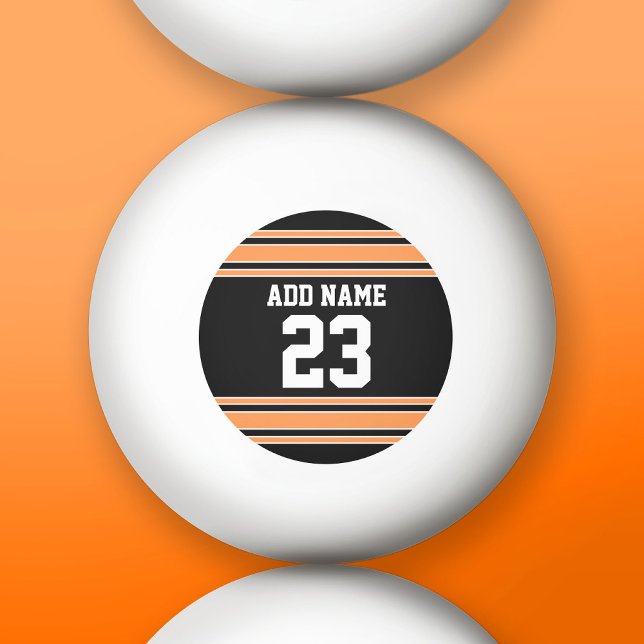 Balle De Ping Pong Équipe Jersey avec nom et numéro personnalisés (Custom Ping Pong Balls)