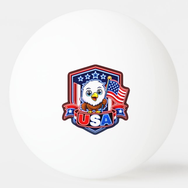 Balle De Ping Pong États-Unis (Devant)