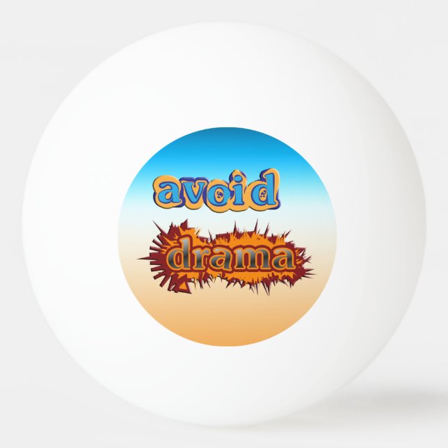 Balle De Ping Pong Évitez les drames (Devant)