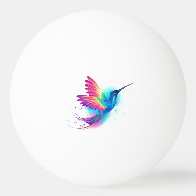 Balle De Ping Pong Exotic Rainbow Hummingbird (Devant)