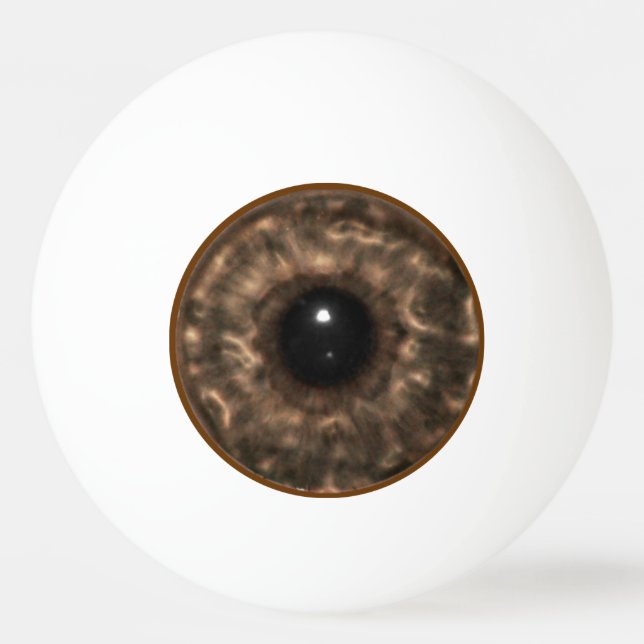 Balle De Ping Pong Eyeball Brown (Devant)