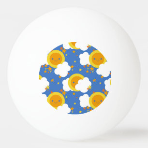 Balle De Ping Pong Falln Kawaii Moon, Étoiles, Soleil