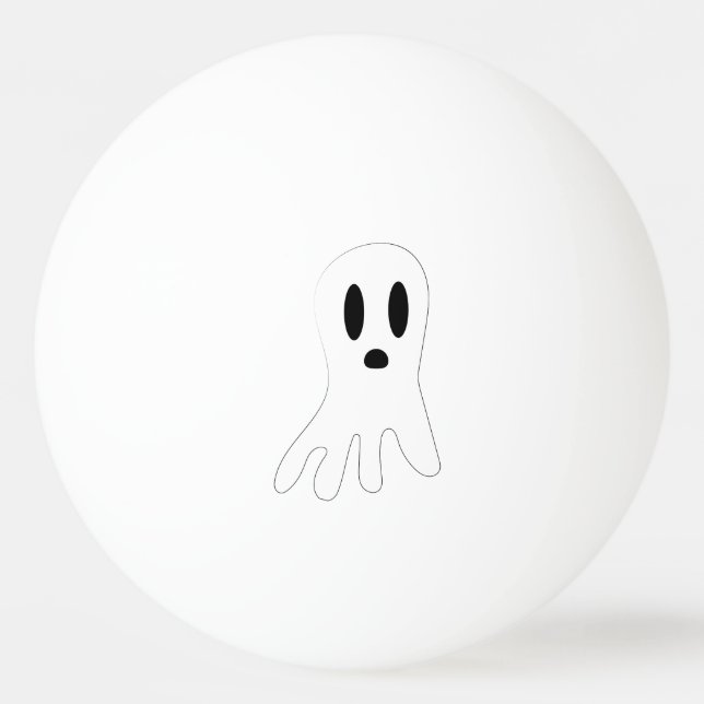 Balle De Ping Pong Fantômes Sombres d'Halloween  (Devant)