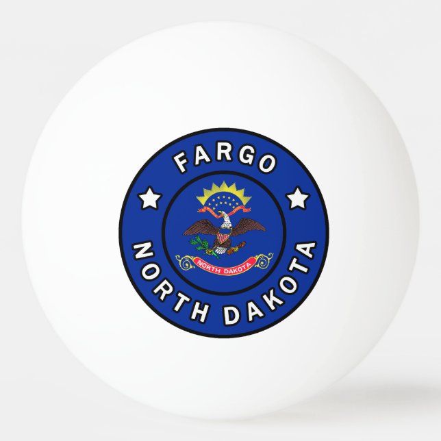 Balle De Ping Pong Fargo Dakota du Nord (Devant)