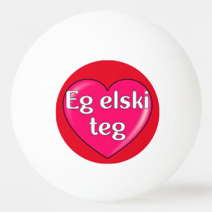 Balle De Ping Pong Faroese - Je vous aime