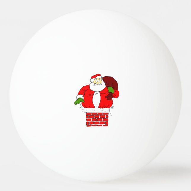 Balle De Ping Pong Fat Père Noël (Devant)