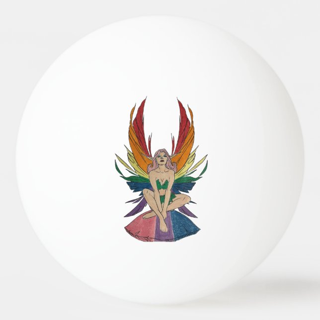 Balle De Ping Pong Fée bisexuelle (Devant)