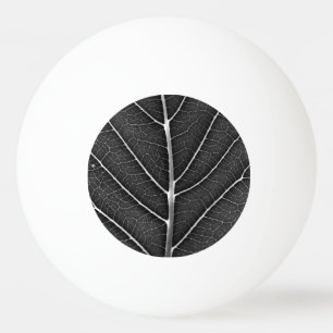 Balle De Ping Pong Fermeture de la feuille brillante noire et blanche