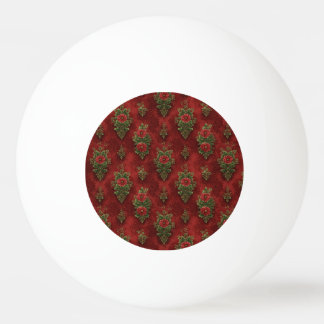 Balle De Ping Pong Festive Damask 