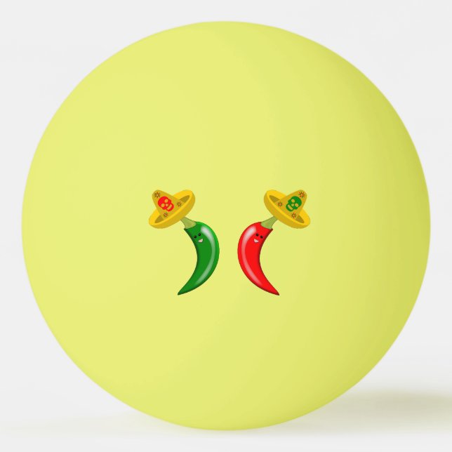 Balle De Ping Pong Fête des Mexicains Morts (Devant)
