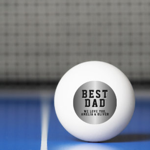 Balle De Ping Pong Fête des pères métallurgiques du meilleur papa