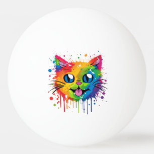 Balle De Ping Pong Fierté de chat Splat