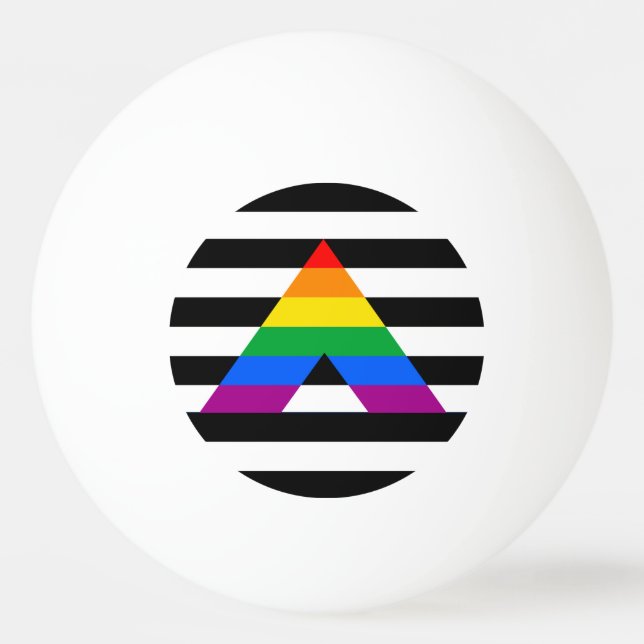 Balle De Ping Pong FIERTE STRAIGHT ALLY 2014 PRIDE.png (Devant)