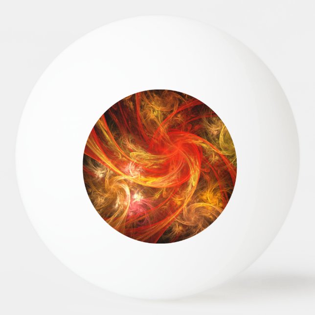 Balle De Ping Pong Firestorm Nova Art Abstrait (Devant)