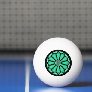BALLE DE PING PONG FLEUR CADEAU MODERNE DE MAMAN PAPA SOEUR FILS PATR