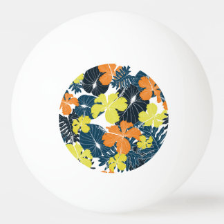 Balle De Ping Pong Fleur de printemps : Vintage texture florale