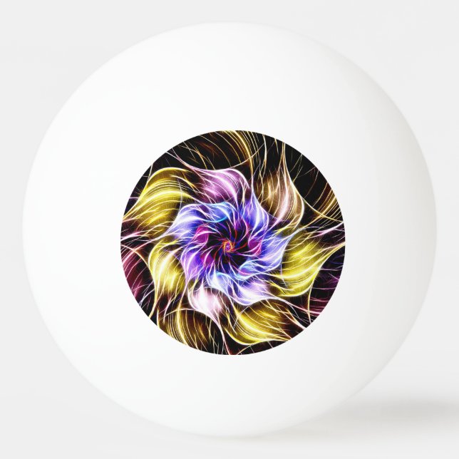 Balle De Ping Pong fleur fractale (Devant)