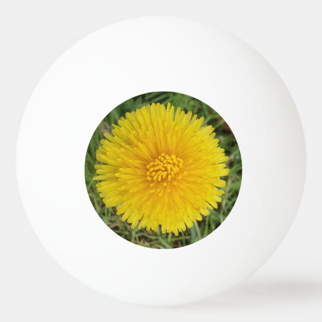 Balle De Ping Pong Fleur Jaune Trois Étoiles Ping Ball (Devant)