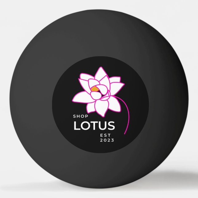 Balle De Ping Pong Fleur LOTUS (Devant)
