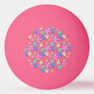 Balle De Ping Pong fleurs arc-en-ciel colorées lumineuses abeilles bo