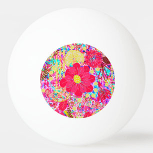 Balle De Ping Pong Fleurs lumineuses colorées mignonnes