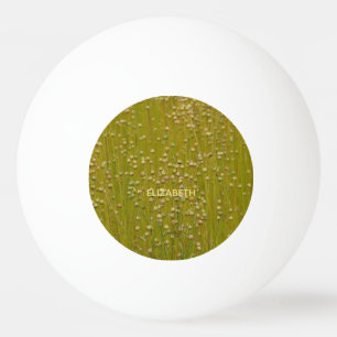 Balle De Ping Pong Flore verte multicolore personnalisée