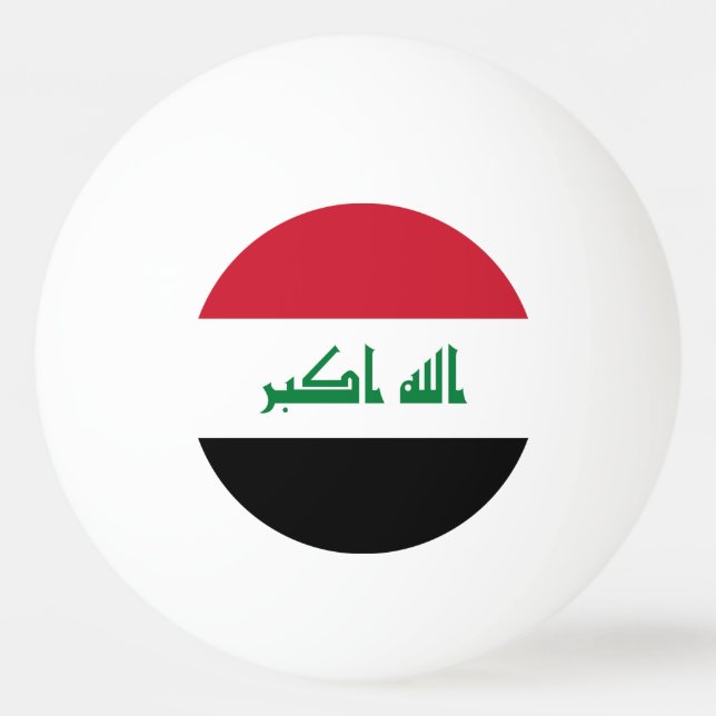 Balle De Ping Pong Flot d'Iraq (Devant)