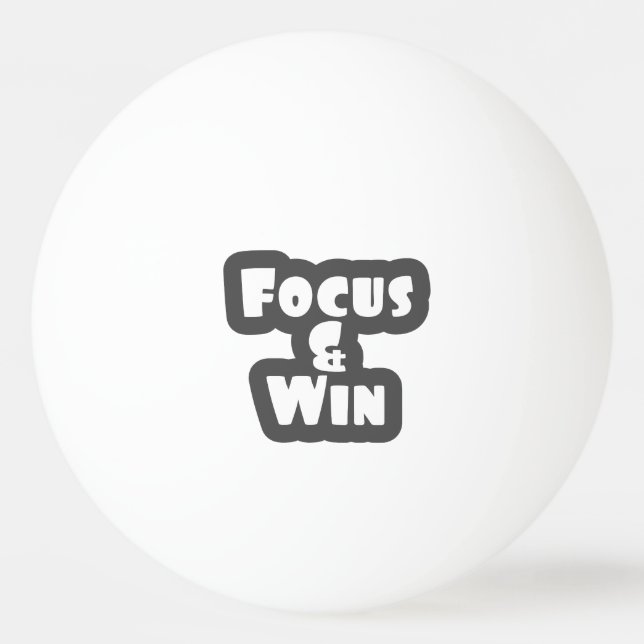 Balle De Ping Pong Focus et victoire (Devant)