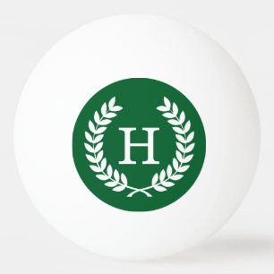Balle De Ping Pong Forest White Wheat Laurel Wreath