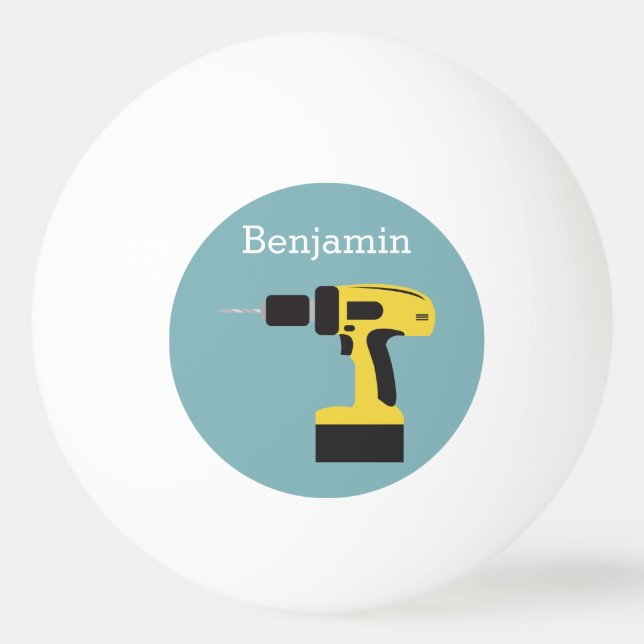 Balle De Ping Pong Foret électrique avec le nom fait sur commande - (Devant)