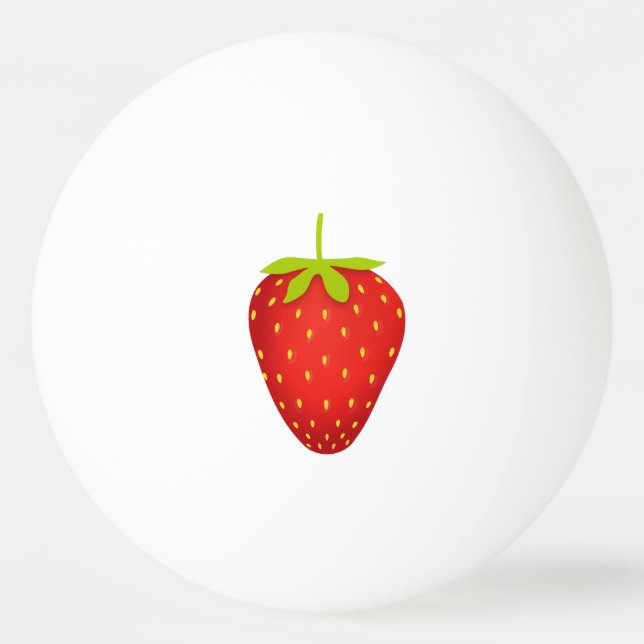 Balle De Ping Pong Fraise (Devant)