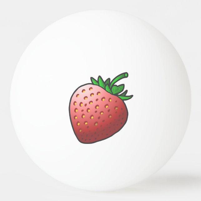 Balle De Ping Pong Fraise (Devant)