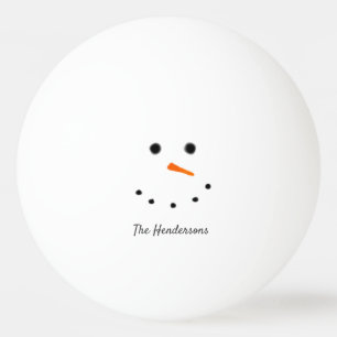 Balle De Ping Pong Funny Christmas Snowman Personnalisé