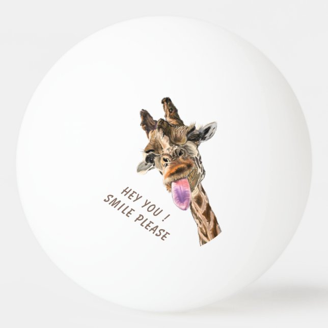 Balle De Ping Pong Funny Giraffe Ping Pong Balls (Devant)
