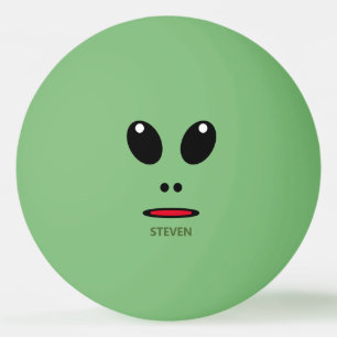 Balle De Ping Pong Funny Green Alien Face Personnalisé