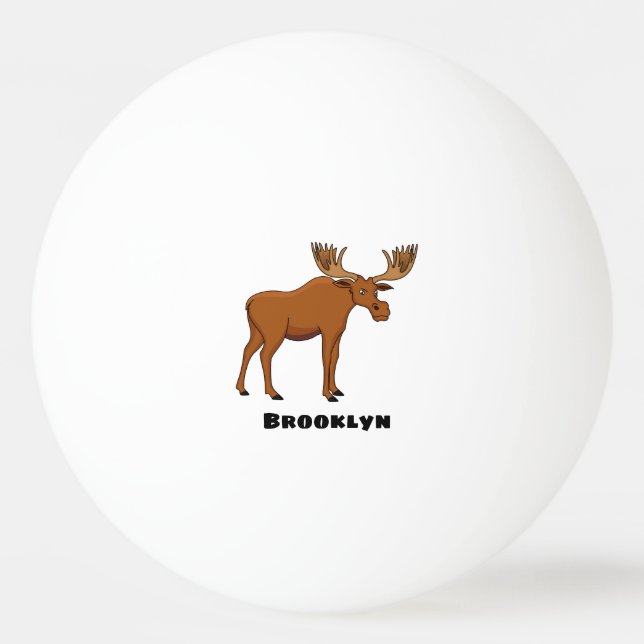 Balle De Ping Pong Funny moose (Devant)