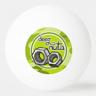 Balle De Ping Pong Funny Nuts; camo vert vif, camouflage