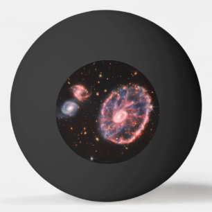 Balle De Ping Pong Galaxie du Cartwheel, télescope spatial James-Webb