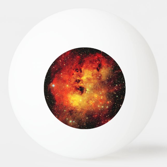 Balle De Ping Pong Galaxie tombée en feu (Devant)