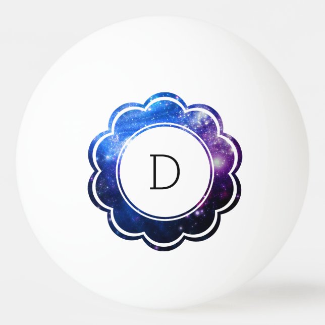Balle De Ping Pong Galaxy Initial (Devant)