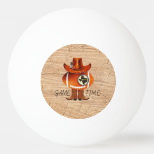 Balle De Ping Pong "GAME TIME" Texas Dallas Fan Ping Pong Ba