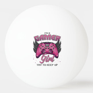 Balle De Ping Pong Gamer Girl design